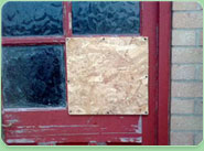 boarded up Petersham